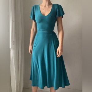 AYM Studio Ava Teal Dress